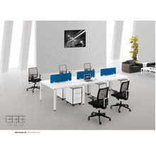 Modern White Büromöbel Workstation Kabine oder Schreibtisch für 6 Personen